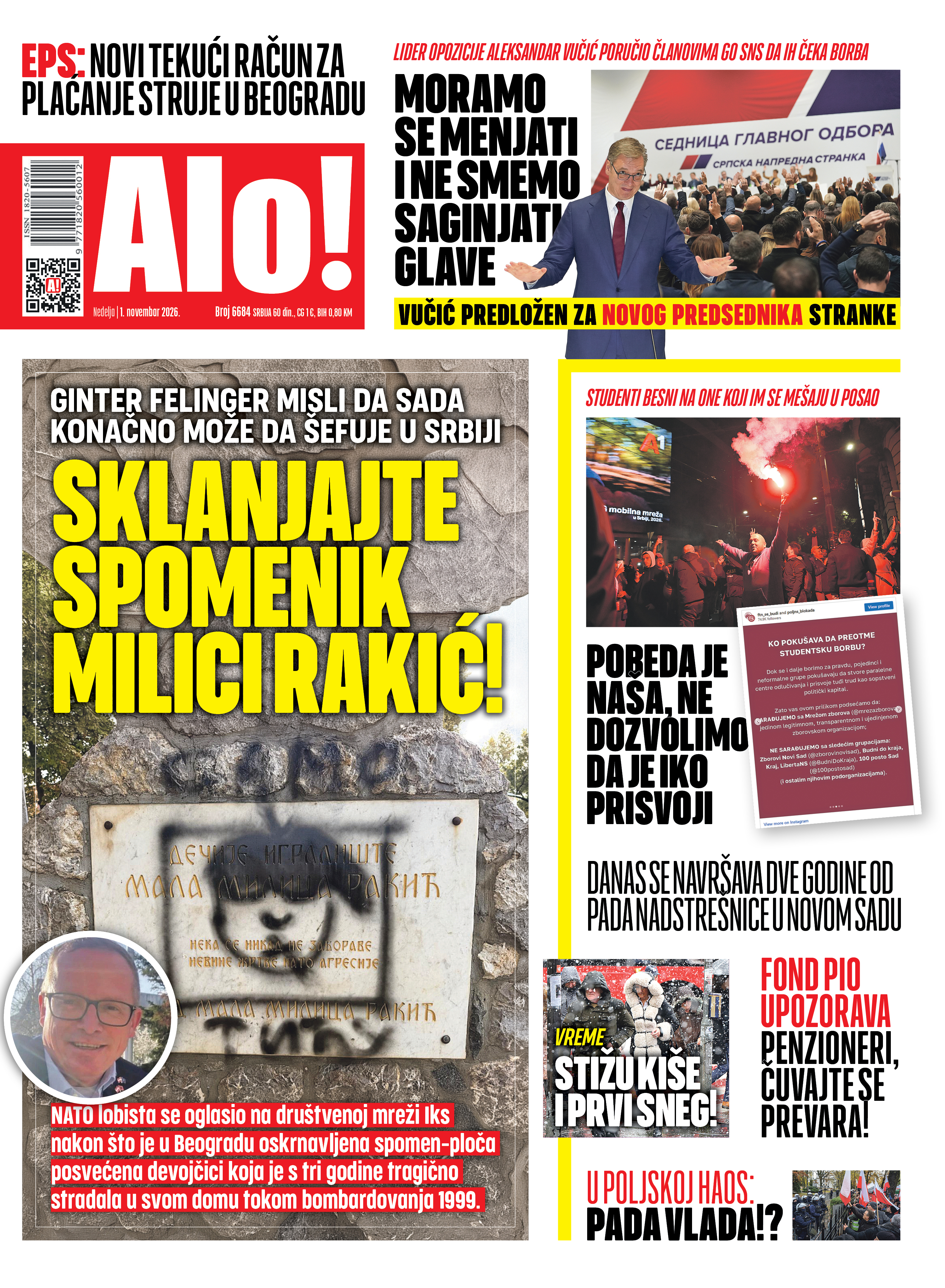 Naslovna Alo! novina