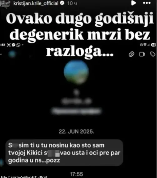 Kristijan Golubović objava