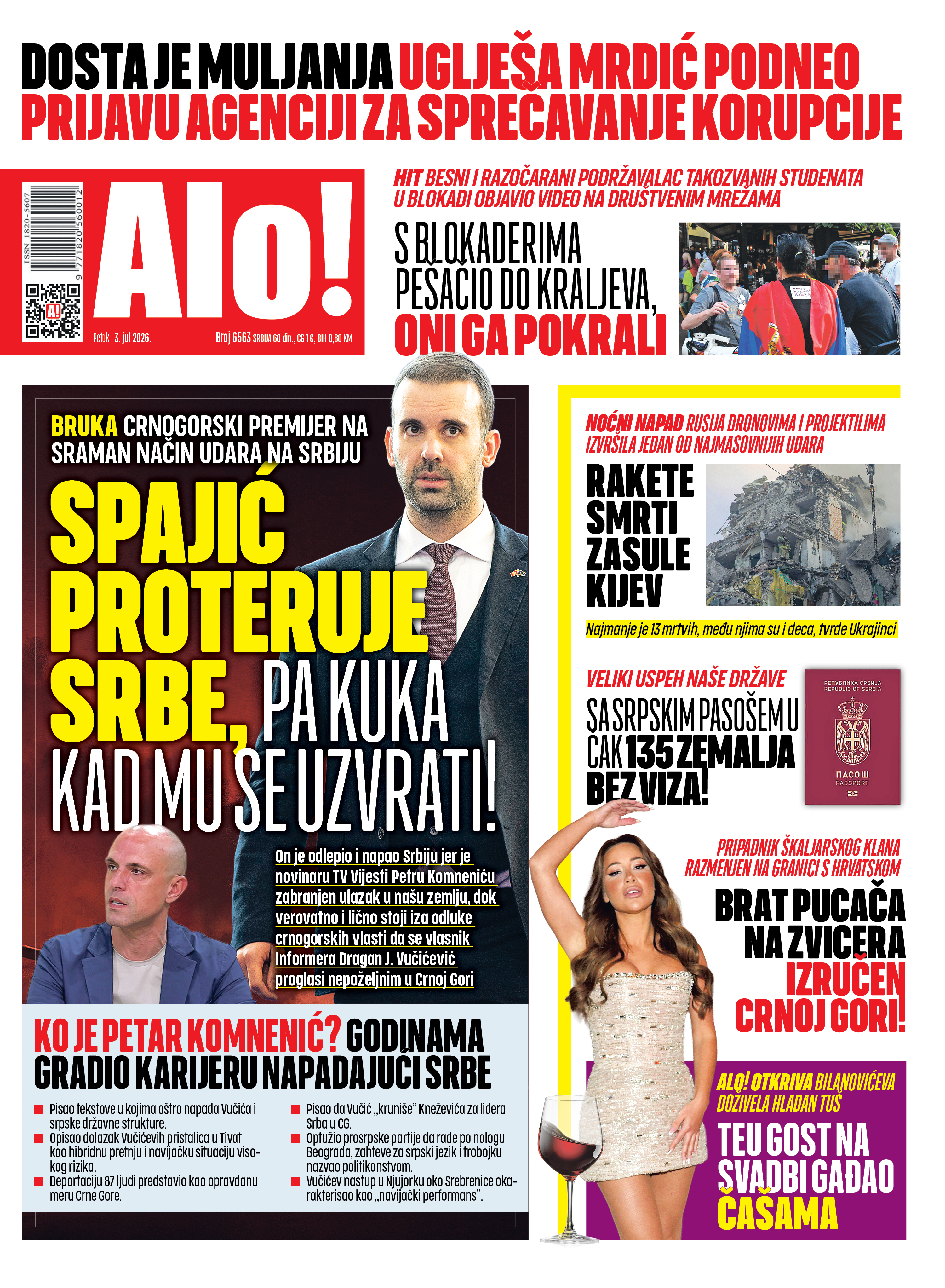 Naslovna Alo! novina