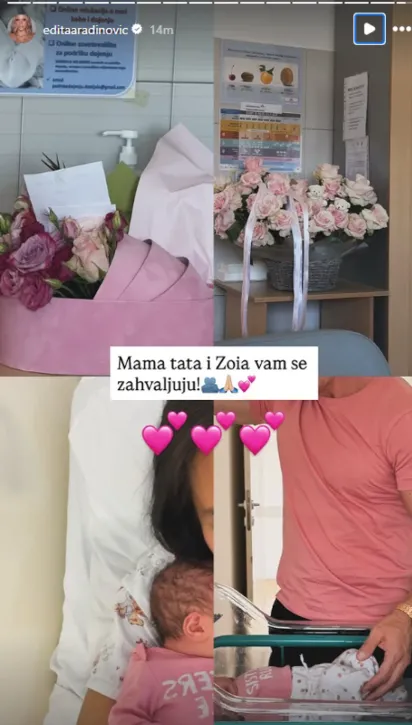 Edita sa ocem deteta i ćerkicom Edita sa ocem deteta i ćerkicom