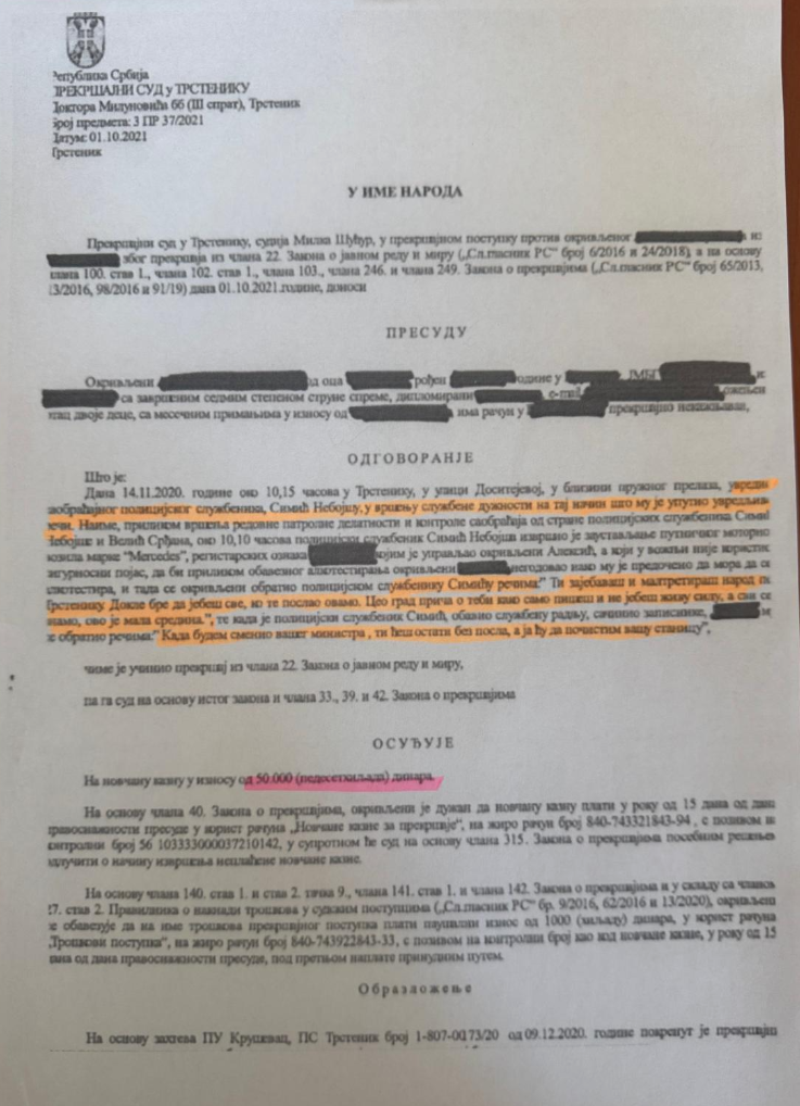 Presuda protiv Aleksića Presuda protiv Aleksića