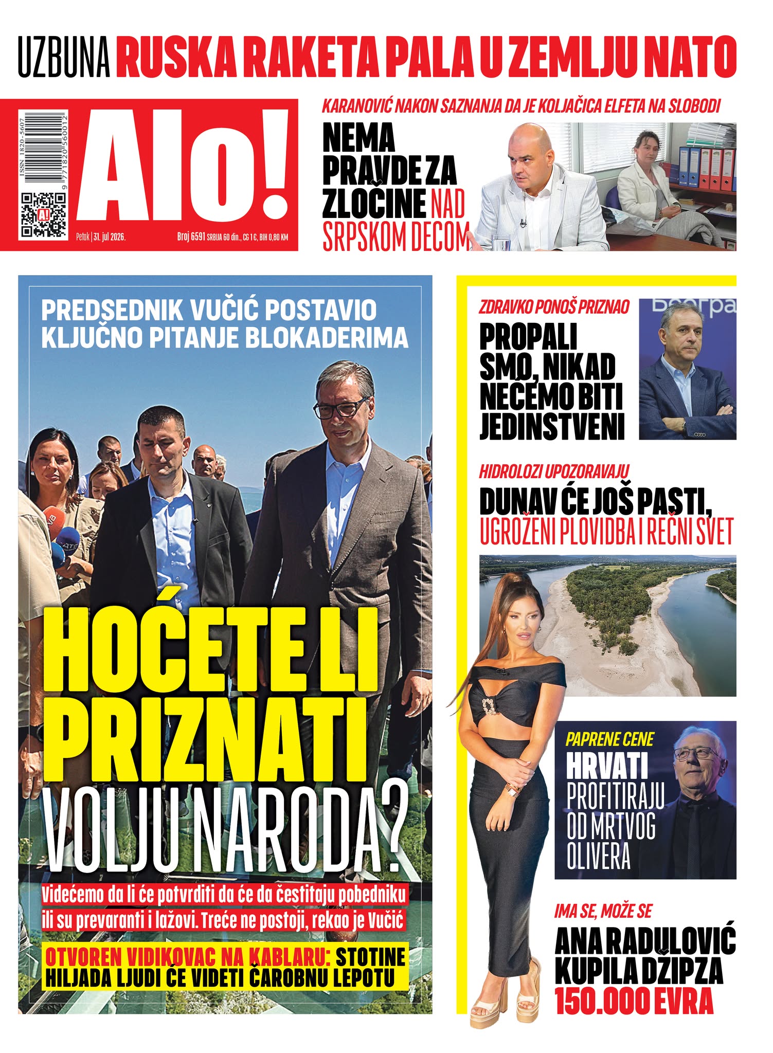 Naslovna Alo! novina Naslovna Alo! novina