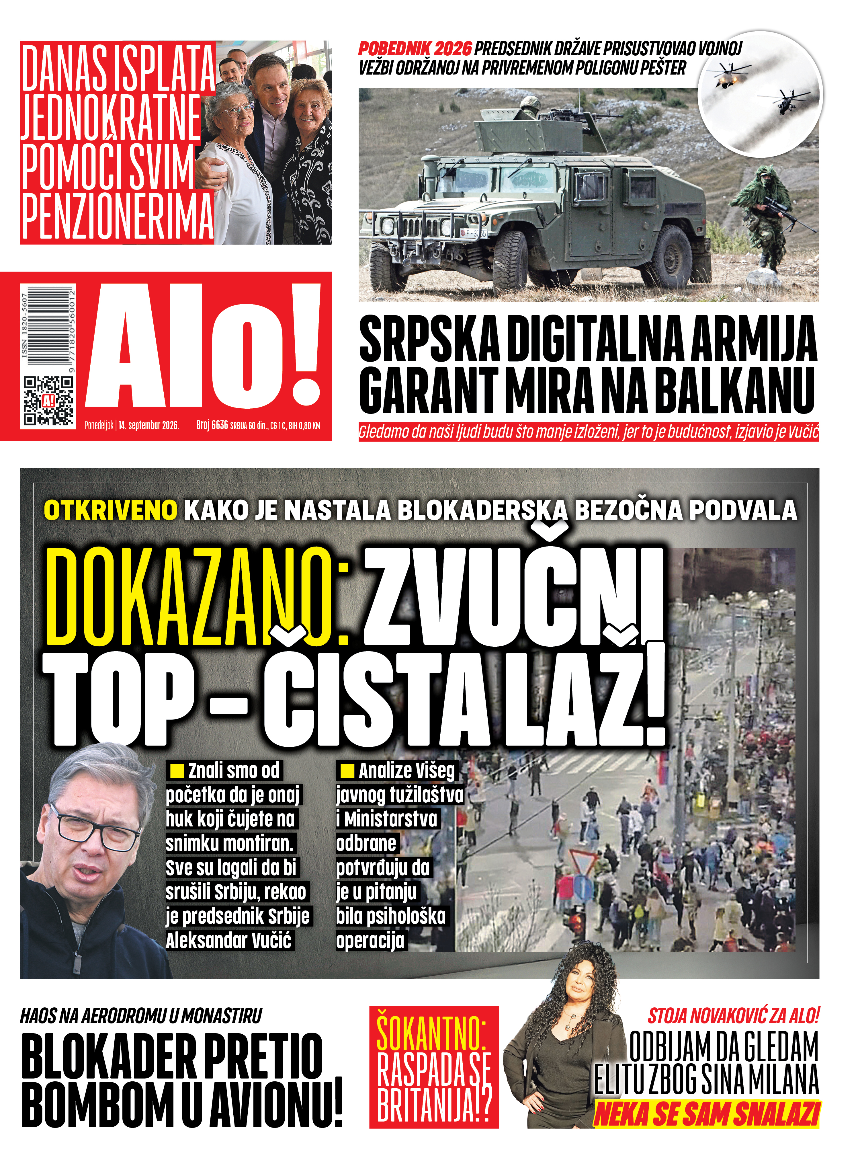 Naslovna Alo! novina