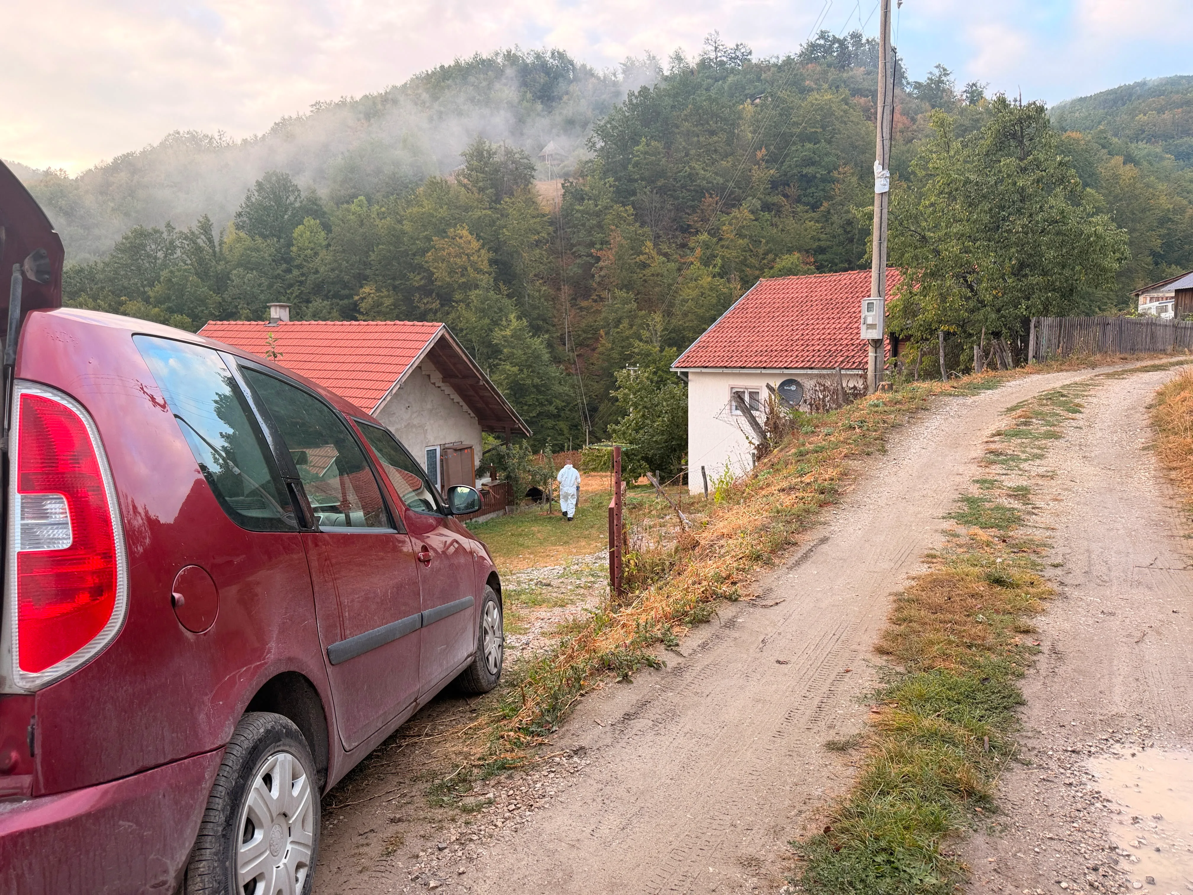 Mesto tragedije u selu Opaljenik Mesto tragedije u selu Opaljenik