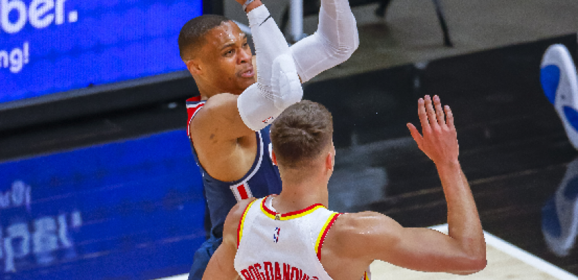 LUDO NBA VEČE! Bogdan rafalom pokvario Vestbrukovo veče u kojem je postao večan!