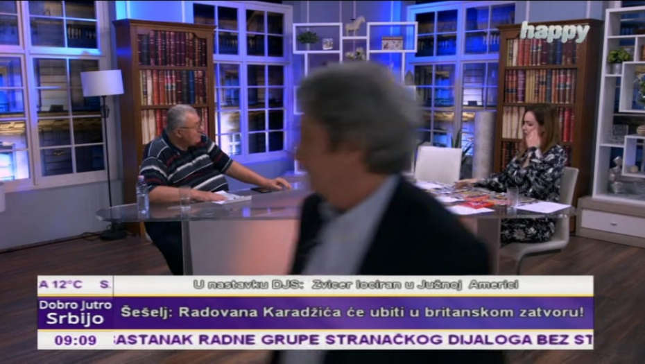 HAOS U JUTARNJEM Marić napustio studio: Vojo, ovde piše da si špijun!; Šešelj: Mariću, prevarantu!