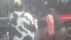 ŽENA STALA ISPRED AUTOBUSA U ZEMUNU: Šutirala, udarala i napravila haos na ulici!