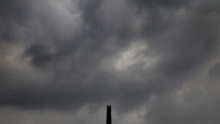 NEVREME ČUPALO DRVEĆE U SREMU: Vetar prevrnuo kamion na putu (FOTO)