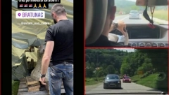 "ŽIVEĆE OVAJ NAROD!" Baja Mali Knindža grmi iz automobila, mladi Srbi otišli da poljube krst sa srušene crkve i zakleli se - Vratićemo ga na novu, veću! (FOTO)