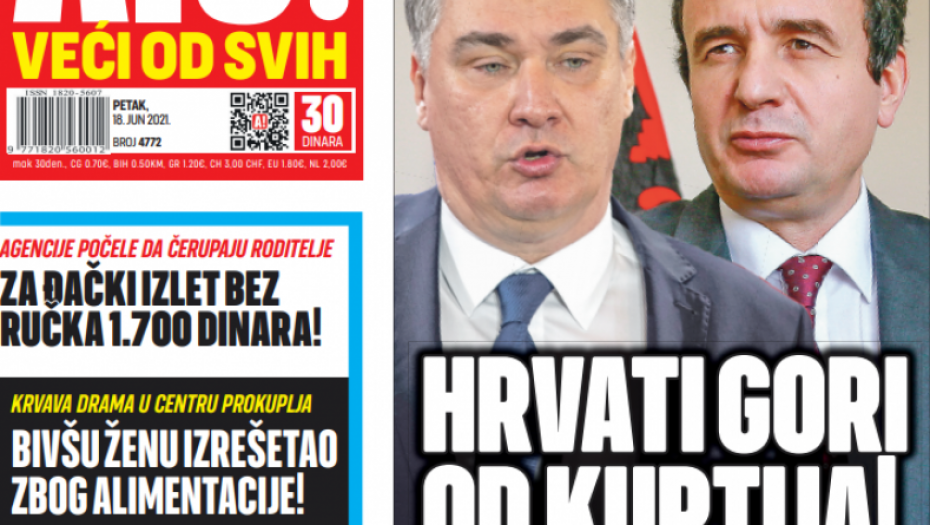 Srbiju bi komadali, a sve ostale granice su im svetinja!  Hrvati gori od Kurtija