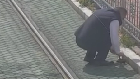 VOZAČ TRAMVAJA ODUŠEVIO CEO SVET Tokom vožnje spasio kornjaču, nadzorne kamere sve snimile (VIDEO)