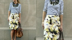 ODEVAJTE SE SMELO, ALI OTMENO: Kombinujte košulju sa tačkicama, sa suknjom na cvetove, ali pod jednim uslovom