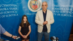 Uspešna mlada teniserka na prijemu kod gradonačelnika Bakića