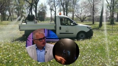 HULIGANI U VINČI NAPALI VOZILO KOJE PRSKA KOMARCE Objavljen snimak, muškarci pokušali da unište vozilo i tvrdili da ih prskaju koronom