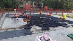 BRUKA I SRAMOTA! Spaljeno dečje igralište u naselju Braće Jerković! (FOTO)