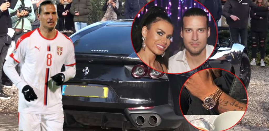 ŽENA "BOMBA", BESNI AUTOMOBILI, SAT KOJI VREDI KAO STAN! Aleksandar Prijović baš voli da se troškari, samo parking mu vredi pravo bogatstvo! (FOTO)