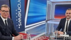 VUČIĆ SE VEČERAS OBRAĆA SRBIJI Predsednik prvi put gost "Euronews" televizije