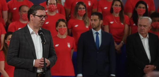 VUČIĆ ČESTITAO MILICI ZLATO "Ponovo ste pokazali šampionsku borbenost, istrajnost i energiju, a Srbiji doneli veliku radost"