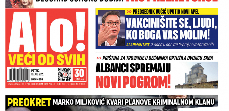 ALBANCI SPREMAJU NOVI POGROM! Priština za trovanje u Dečanima optužila dvojicu Srba