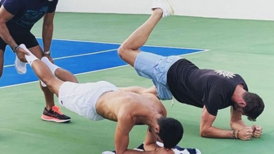 NOVAK SE SPREMA ZA OI! Sa jednom košarkaškom legendom odradio trening, druga mu poželela sreću!