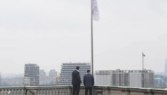 VUČIĆ NA TERASI PREDSEDNIŠTVA Jutros je obavljen važan razgovor o onome što čeka Srbiju