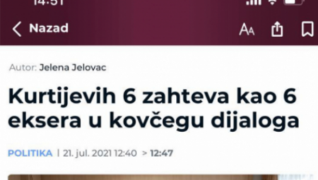 ĐILASOV SAJT TEŠKOM MUKOM PRIZNAO Dijalog u Briselu je uništio Aljbin  Kurti! (FOTO)