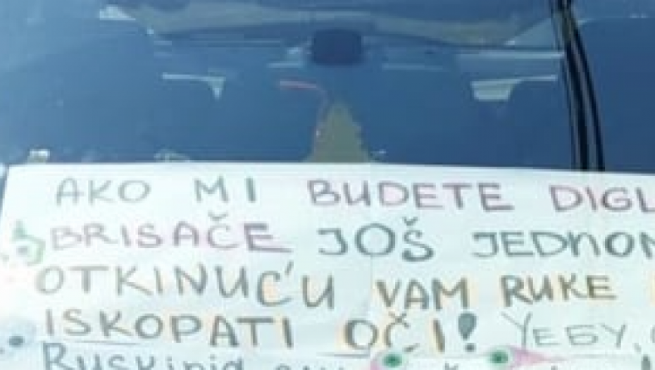 APSOLUTNI HIT, PORUKA RUSKINJE IZ BEOGRADA: Svratite ako imate mu*a, iskopaću vam oči! (FOTO)