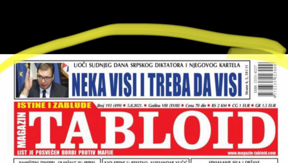 "NEKA VISI I TREBA DA VISI" Bolesno, Đilasov gnusni Tabloid nastavlja lov na Vučićevu glavu!