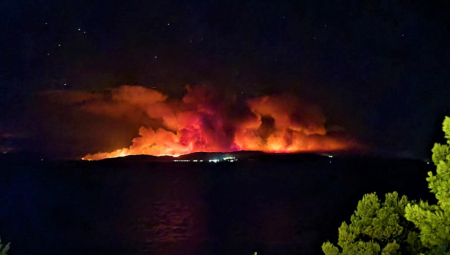 OPASNA BORBA JE U TOKU Vatra guta sve pred sobom, srpski vatrogasci pružaju pomoć iz vazduha (FOTO/VIDEO)