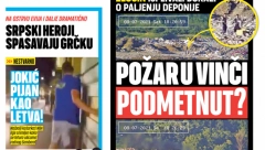 ZLOČIN  Dve osobe snimljene na deponiji u trenutku kad su se pojavili dim i vatra