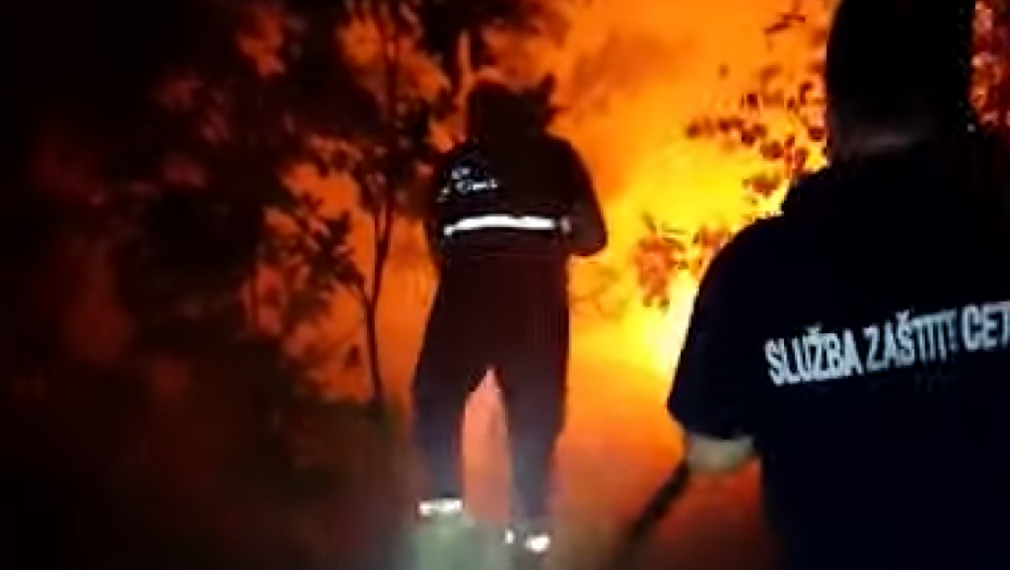 BESNE POŽARI U CRNOJ GORI Dramatično je, piromani pale, vatrogasci brane kuće (VIDEO)