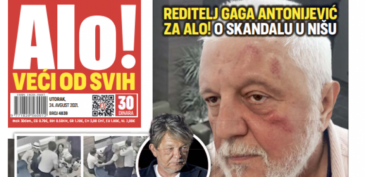 REDITELJ GAGA ANTONIJEVIĆ ZA ALO! O SKANDALU U NIŠU Drogiran Bjela me je pretukao zbog Dare!