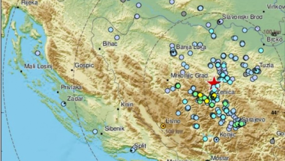 Zemljotres pogodio Bosnu i Hercegovinu