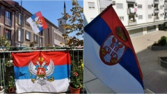 SLAVE I SRBI U CRNOJ GORI Trobojke u Budvi, Podgorici, Kotoru i Pljevlji (FOTO)