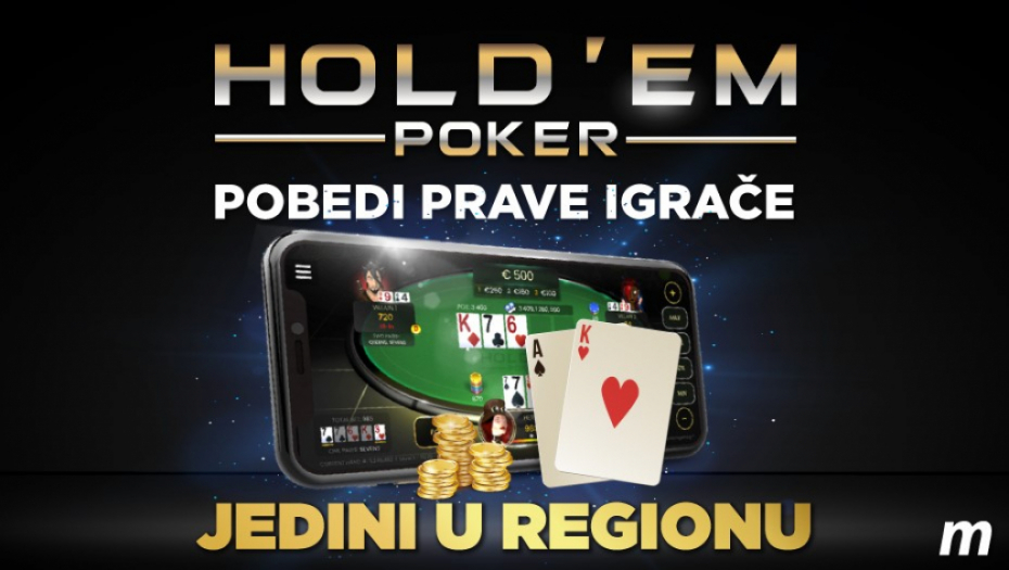 ISPROBAJ HOLD'EM POKER I OSVOJI DŽEKPOT IZ SNOVA!