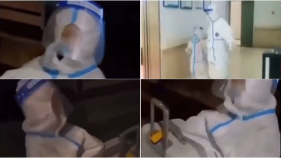 SRCE DA PREPUKNE! Zbog ovog snimka na internetu milioni liju suze: Dečak (4) u zaštitnom odelu ide sam u karantin!