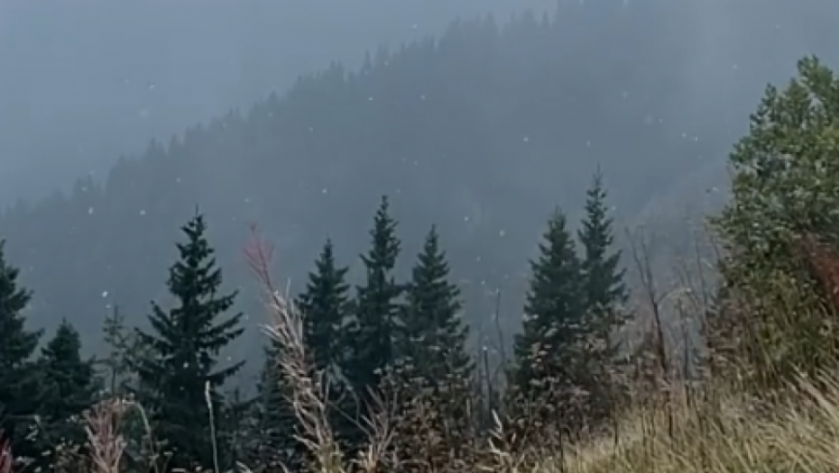 ZABELELO KOD KOSOVSKE MITROVICE Na planinama Rugova i Bajgora pao sneg!