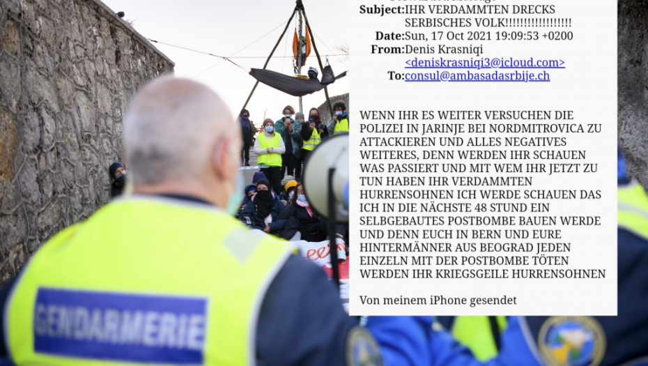 PROKLETI KU*VINI SINOVI Šiptar pretio bombom ambasadi Srbije u Bernu!