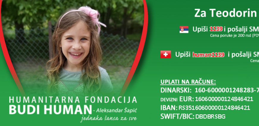 HITNO JOJ JE POTREBNA POMOĆ Teodori je dijagnostikovan tumor, pomozimo joj da lekarsku sobu zameni igralištem