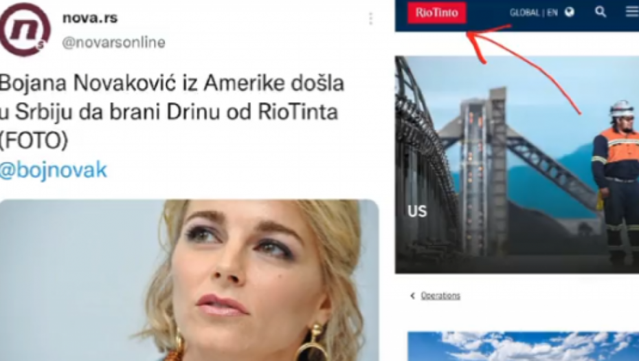 LICEMERJU NEMA KRAJA! Srpska glumica brani Srbiju od Rio Tinta, a godinama živela u Americi i Australiji gde ova firma posluje i nije joj smetalo!