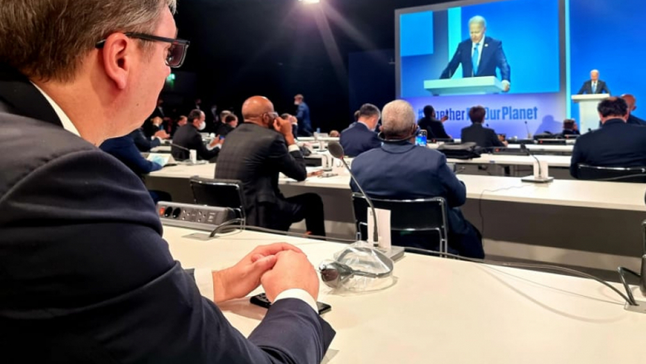 BAJDEN SE UKLJUČIO NA SEDNICU U GLAZGOVU Predsednik Vučić predvodi Srbiju na samitu koji će promeniti svet (FOTO/VIDEO)