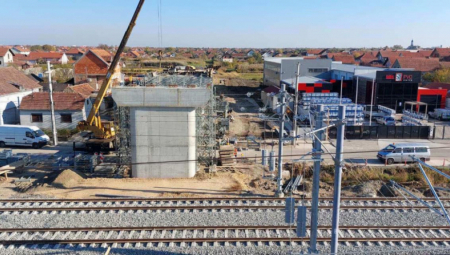 RADOVI PRI KRAJU Nadvožnjak koji spaja Batajnicu i Šangaj biće završeni do kraja godine (FOTO)