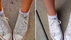 SAMO IH PREBRIŠITE OVIM I BIĆE KAO NOVE Fantastičan trik za održavanje belih patika