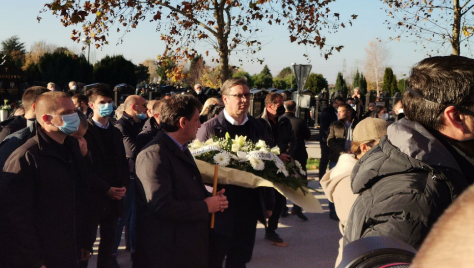 Vučić na sahrani Marinka Rokvića (FOTO)