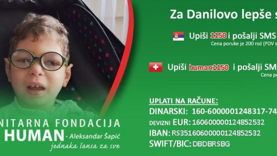 DANILO (4) JE SA OSAM MESECI DOBIO PRVI NAPAD Ima najteži oblik epilepsije, još ne hoda i ne sedi sam