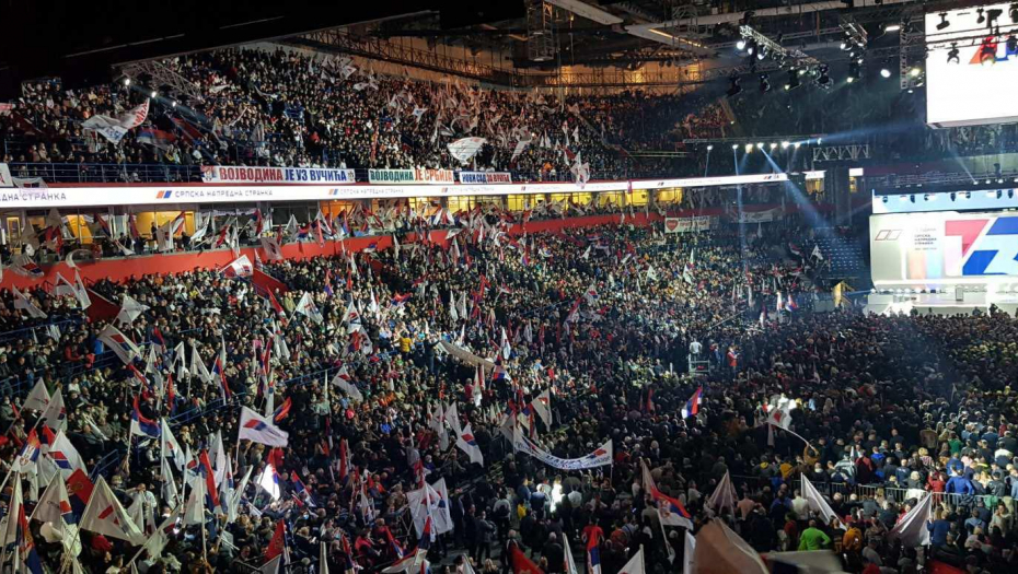 VUČIĆ SE OGLASIO IZ ARENE! Pristojna Srbija pobeđuje! Ponosan sam na SNS (VIDEO)