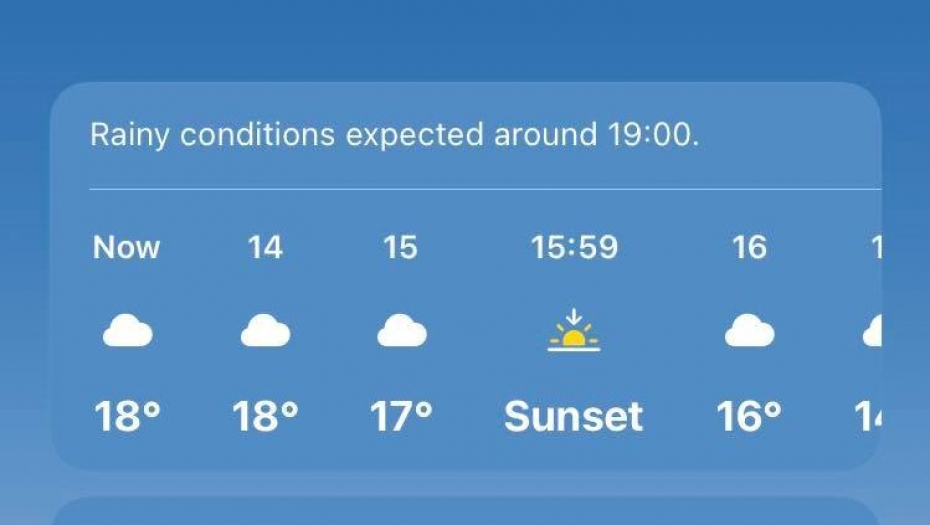 RHMZ SAOPŠTIO Sutra jedan od najtoplijih dana ove zime