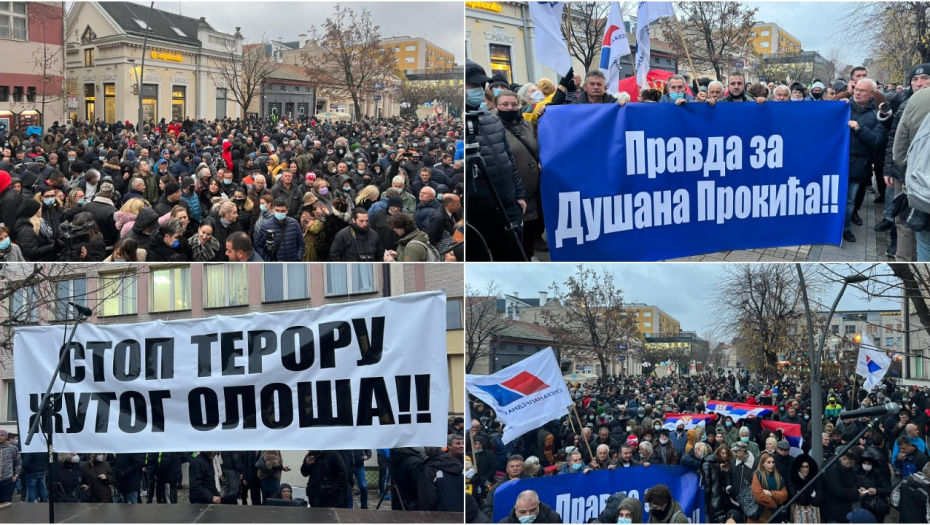 NA HILJADE LJUDI SE OKUPILO U ŠAPCU Stop blokadi puteva i puštanju batinaša na slobodu (FOTO/VIDEO)