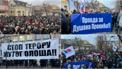 NA HILJADE LJUDI SE OKUPILO U ŠAPCU Stop blokadi puteva i puštanju batinaša na slobodu (FOTO/VIDEO)