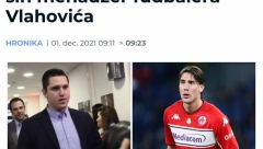 BESRAMNE LAŽI PLAĆENIČKOG PORTALA KRIK Preneli da je Danilo Vučić menadžer Dušana Vlahovića, a evo kakvom šemom su plasirali svoju izmišljotinu u Italiji